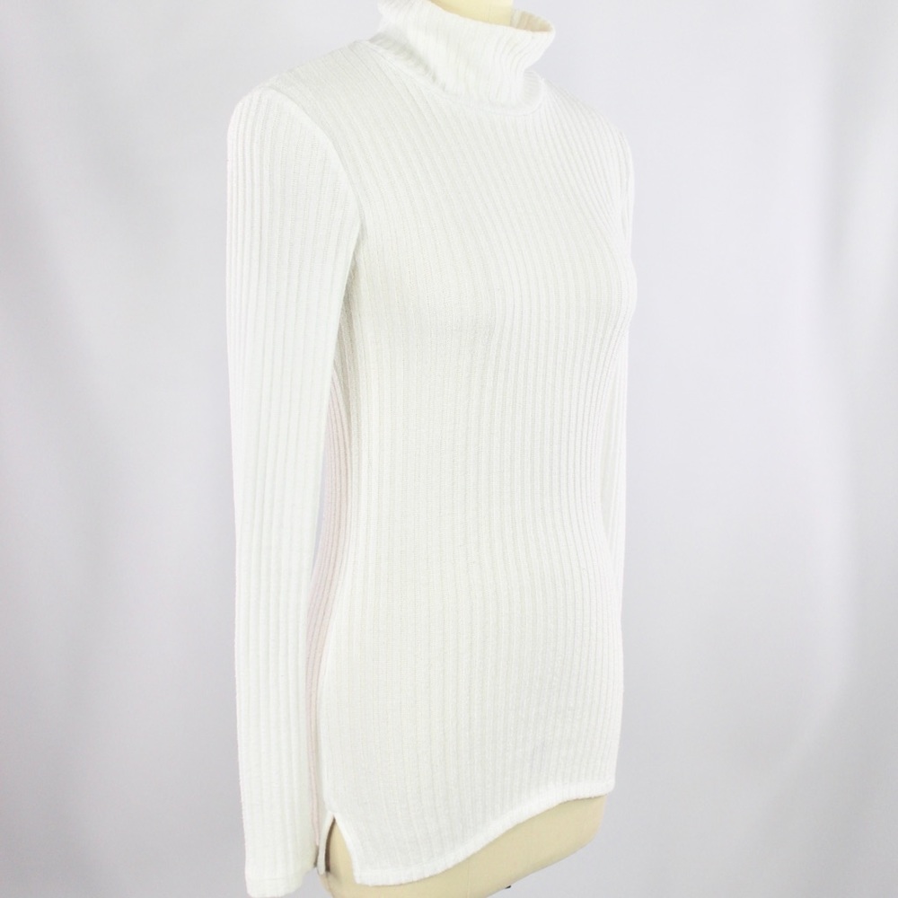 Aritzia WILFRED FREE Buswell Ribbed Mock Neck Top - Picture 4 of 9